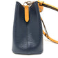 LOUIS VUITTON M53610 エピ ネオノエ バイカラーバッグ 肩掛け ハンドバッグ ショルダーバッグ エピレザー レディース アンディゴ/サフラン ネイビー