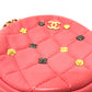CHANEL CC Coco Mark Matelasse Mini Round Chain Bag, Pouch, Shoulder Bag, Lambskin, Women's, Pink