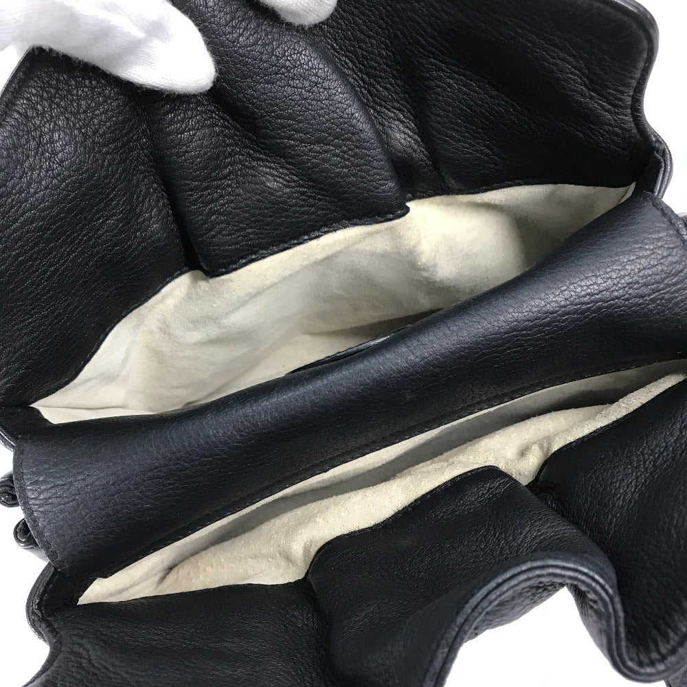 BVLGARI BVLGARI BVLGARI Handbag Bag Tote Bag Leather Women's Black