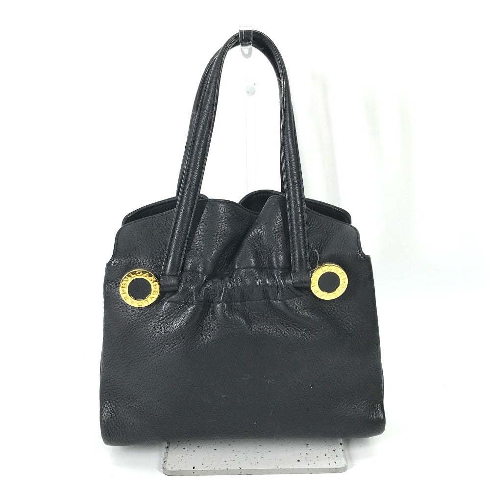 BVLGARI BVLGARI BVLGARI Handbag Bag Tote Bag Leather Women's Black