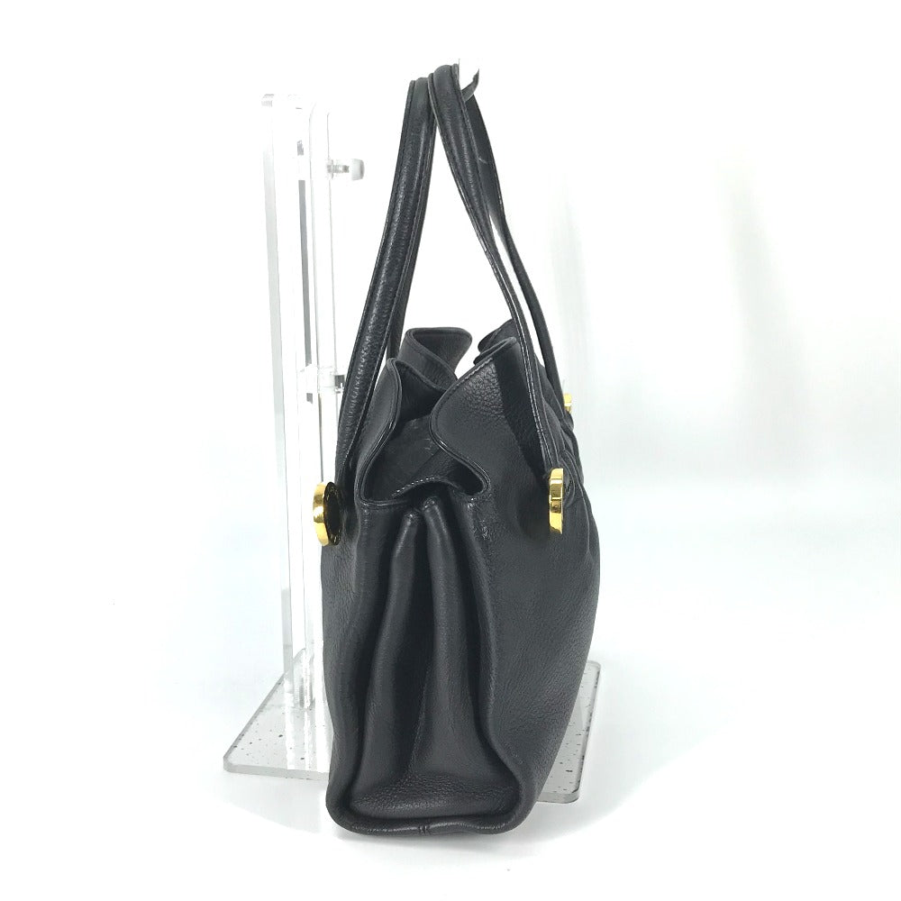 BVLGARI BVLGARI BVLGARI Handbag Bag Tote Bag Leather Women's Black