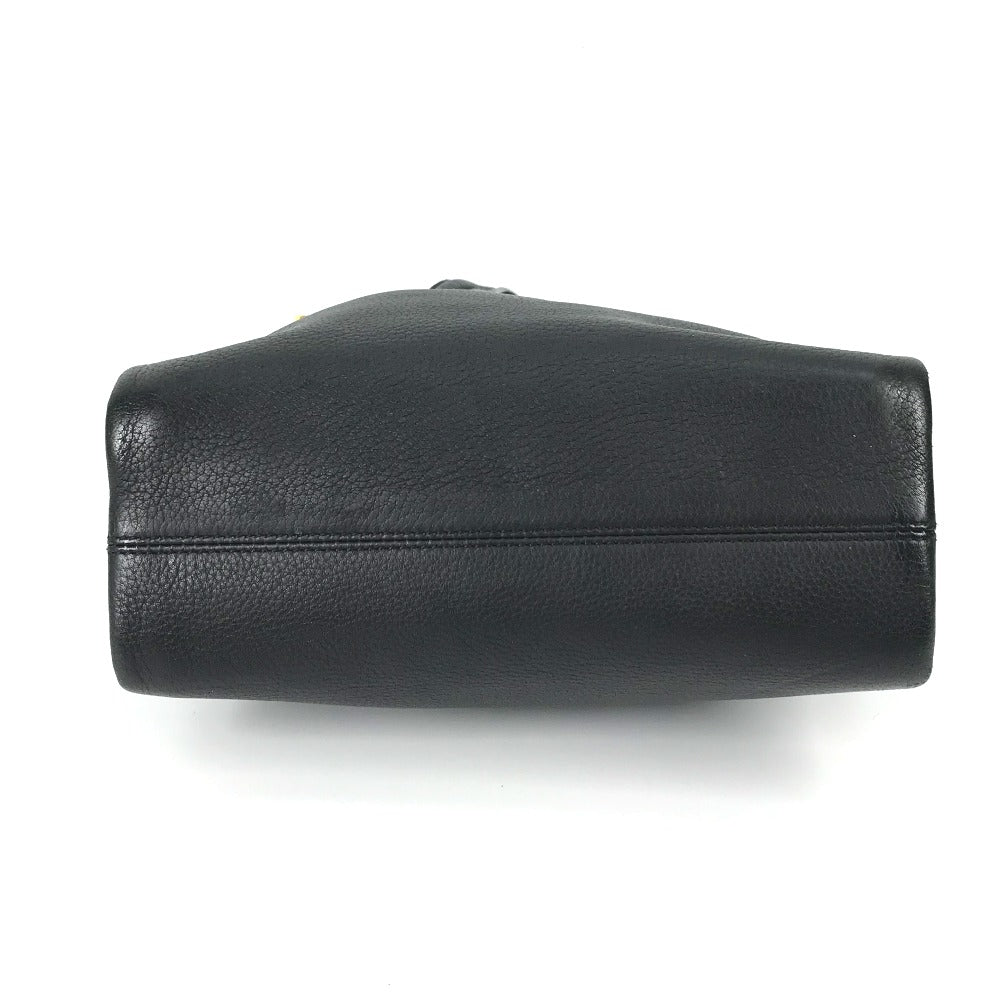 BVLGARI BVLGARI BVLGARI Handbag Bag Tote Bag Leather Women's Black