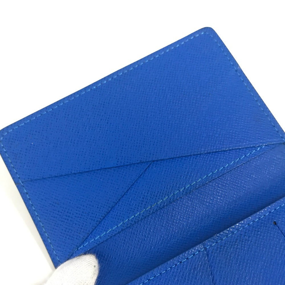 LOUIS VUITTON M63329 タイガ オーガナイザー ドゥ ポッシュ 名刺入れ パスケース 2つ折り カードケース タイガレザー ユニセックス ブラック