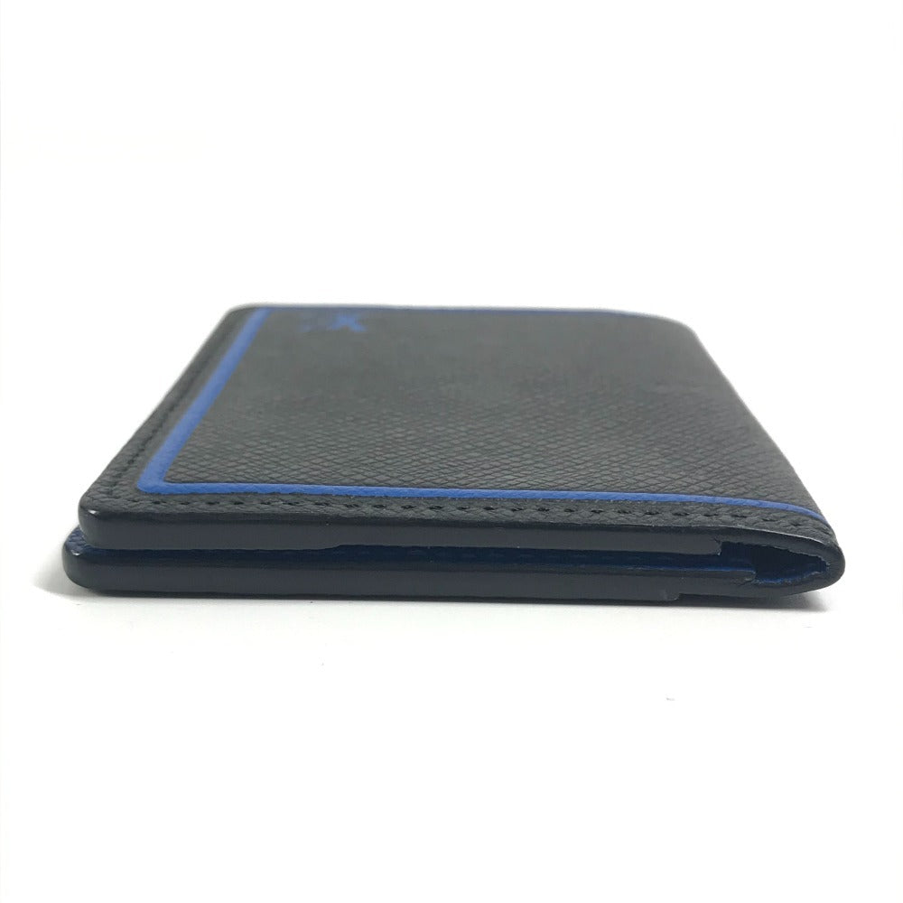 LOUIS VUITTON M63329 タイガ オーガナイザー ドゥ ポッシュ 名刺入れ パスケース 2つ折り カードケース タイガレザー ユニセックス ブラック