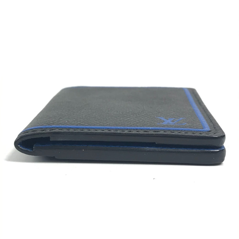 LOUIS VUITTON M63329 タイガ オーガナイザー ドゥ ポッシュ 名刺入れ パスケース 2つ折り カードケース タイガレザー ユニセックス ブラック