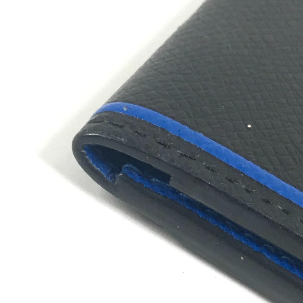 LOUIS VUITTON M63329 タイガ オーガナイザー ドゥ ポッシュ 名刺入れ パスケース 2つ折り カードケース タイガレザー ユニセックス ブラック