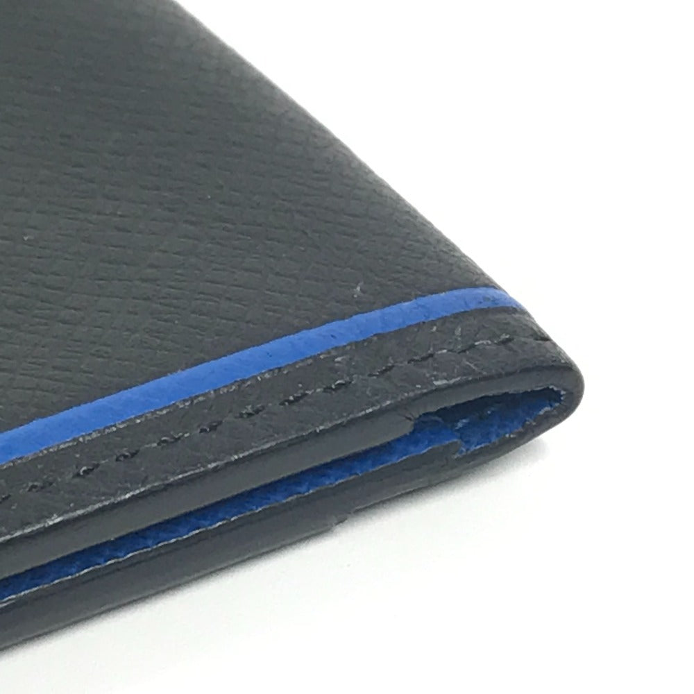 LOUIS VUITTON M63329 タイガ オーガナイザー ドゥ ポッシュ 名刺入れ パスケース 2つ折り カードケース タイガレザー ユニセックス ブラック