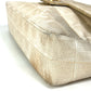 CHANEL Coco Mark CC Chocobar Double Chain Crossbody Shoulder Bag Canvas Women's Beige