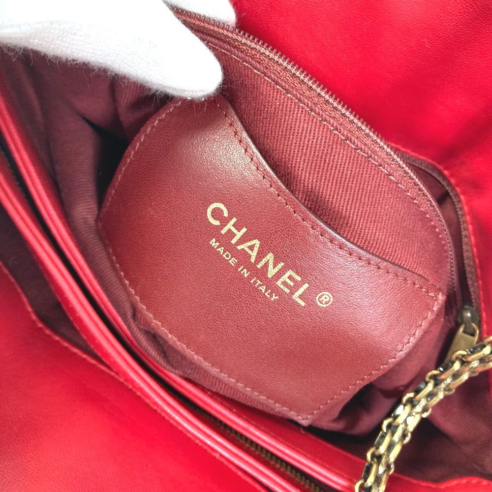 CHANEL CC ココマーク マトラッセ キルティング ミニボストン カバン Wチェーン 肩掛け ショルダーバッグ ラムスキン レディース - brandshop-reference