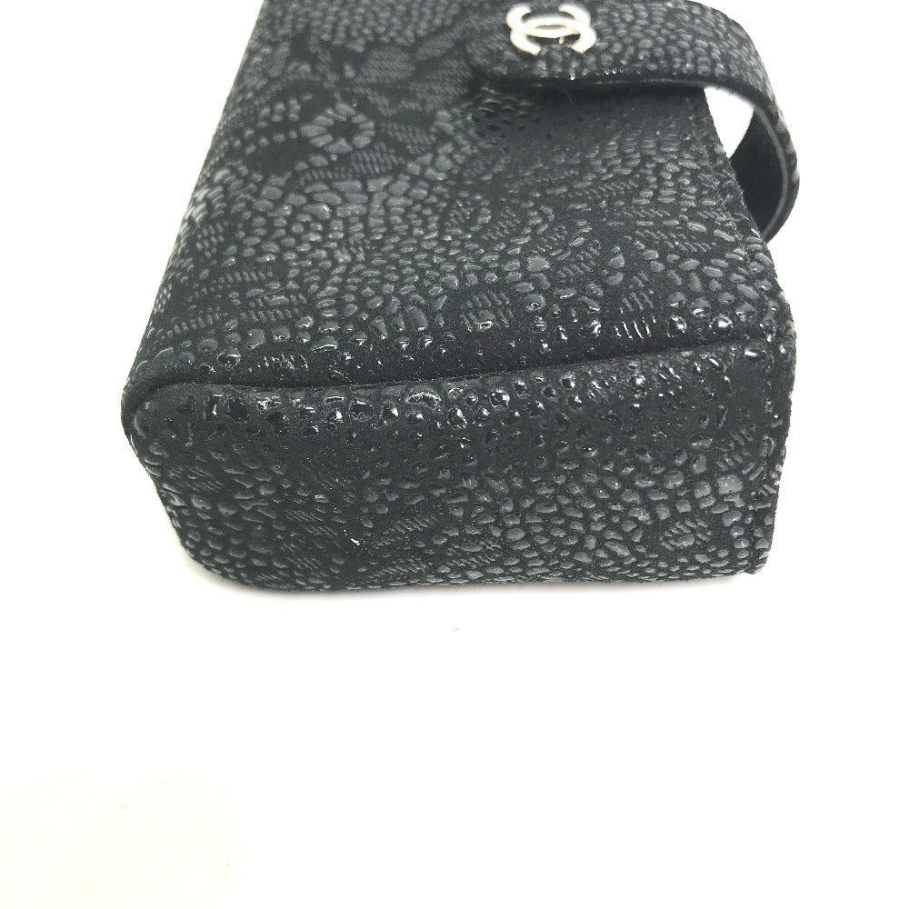 CHANEL ココマーク CC コインケース ポーチ レザー レディース ブラック