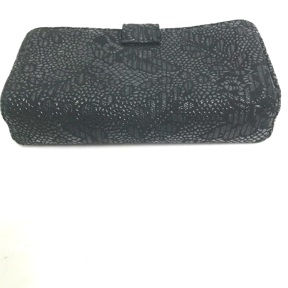 CHANEL ココマーク CC コインケース ポーチ レザー レディース ブラック