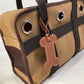 HERMES H800639EK01 Pet Dog Tote Bag for Small Dogs (Under 5kg) - Dog Carrier/Bag/Pet Carrier/Boston Bag - Nylon, Unisex, Fauve/Fou, Brown