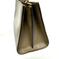 GUCCI 470271 Bamboo Faux Pearl Leather Handbag, Brown, Women's