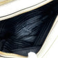 PRADA Crossbody Pochette Bag with Logo, Double Zipper, Shoulder Bag, Leather, Women's, White