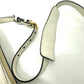 PRADA Crossbody Pochette Bag with Logo, Double Zipper, Shoulder Bag, Leather, Women's, White