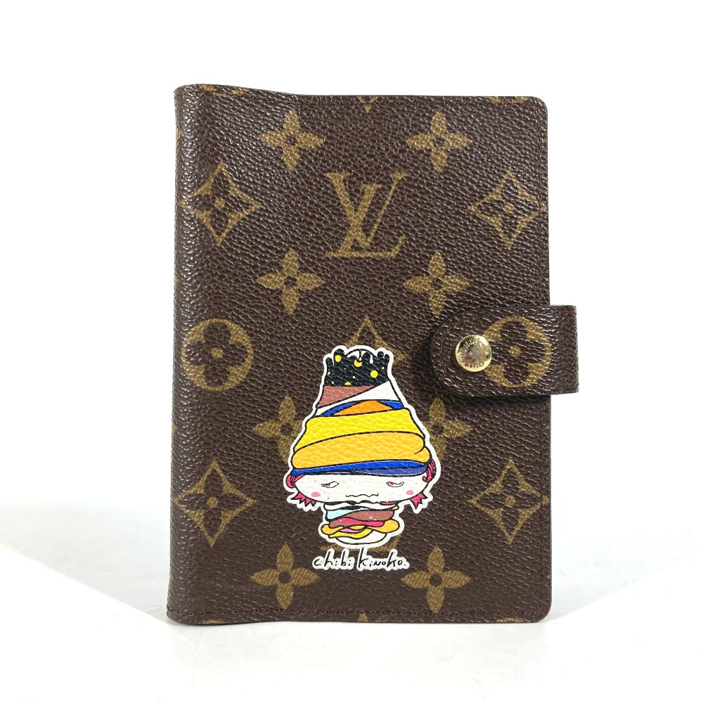 LOUIS VUITTON R20956 モノグラム アジェンダPM チビキノコ 村上隆 限定品 アメリカ MOCA限定 手帳カバー モノグラムキャンバス レディース