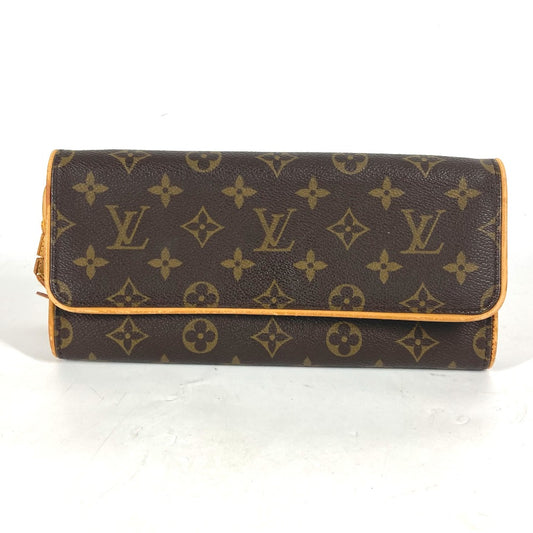 LOUIS VUITTON M51852 Monogram Pochette Twin GM 2-way Bag Clutch Bag Crossbody Bag Shoulder Bag Monogram Canvas Women's Brown
