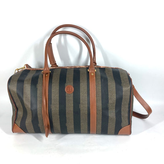 FENDI 2WAYバッグ ショルダーバッグ 斜め掛け ペカン トラベルバッグ 旅行バッグ カバン ボストンバッグ PVC/レザー レディース - brandshop-reference