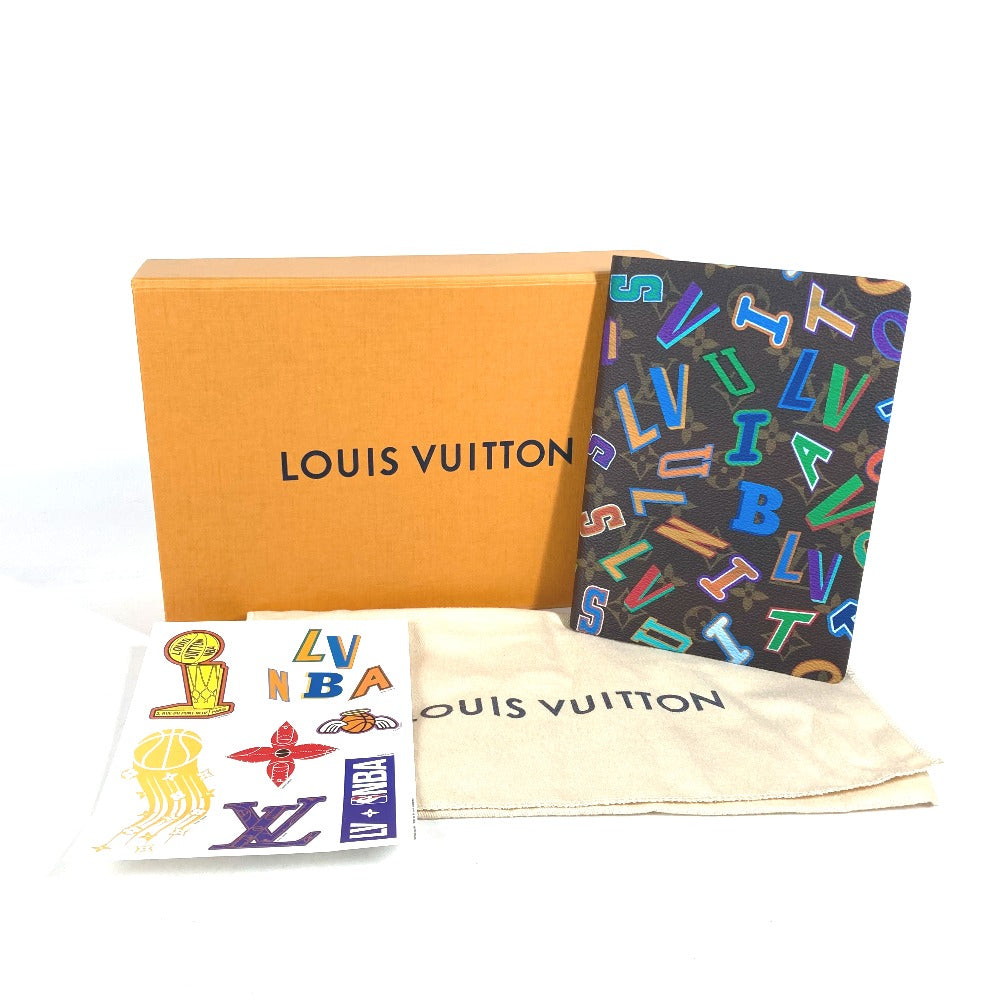 LOUIS VUITTON GI0563 LVxNBA カイエ・クレマンス ノート メモ帳 ステーショナリー ノートブック レザー メンズ ブラウン