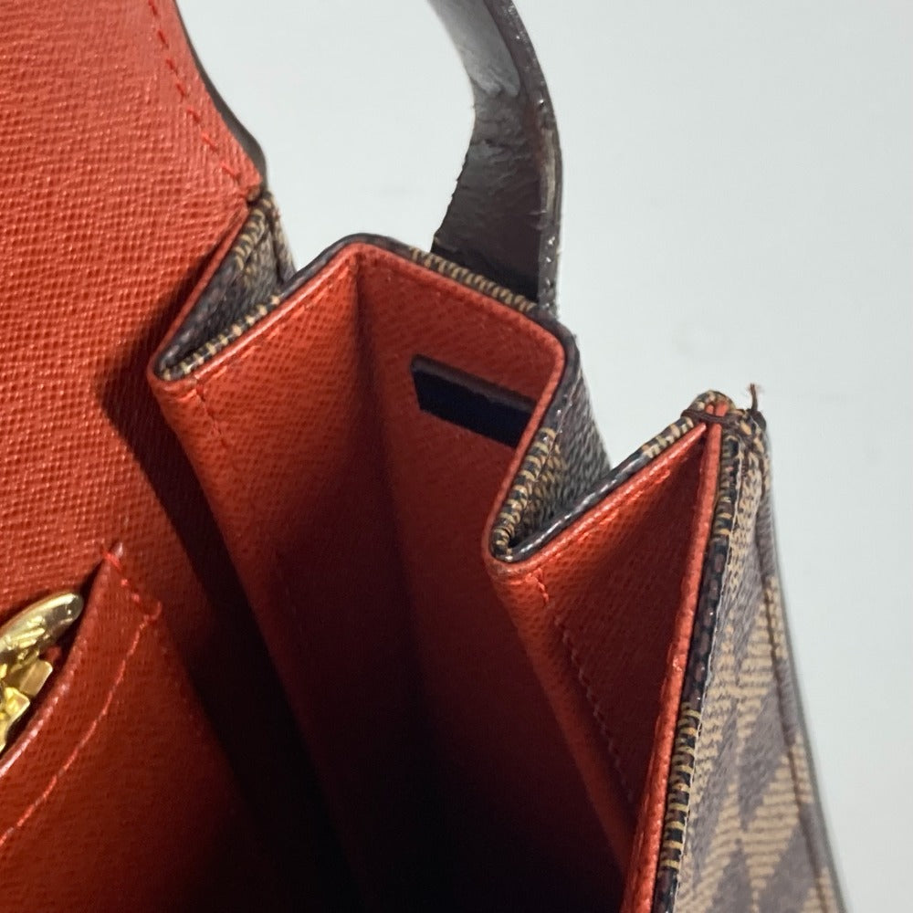 LOUIS VUITTON N51160 ダミエ トライベッカ・ロン フラップ 肩掛け カバン ショルダーバッグ ダミエキャンバス レディース エベヌ ブラウン