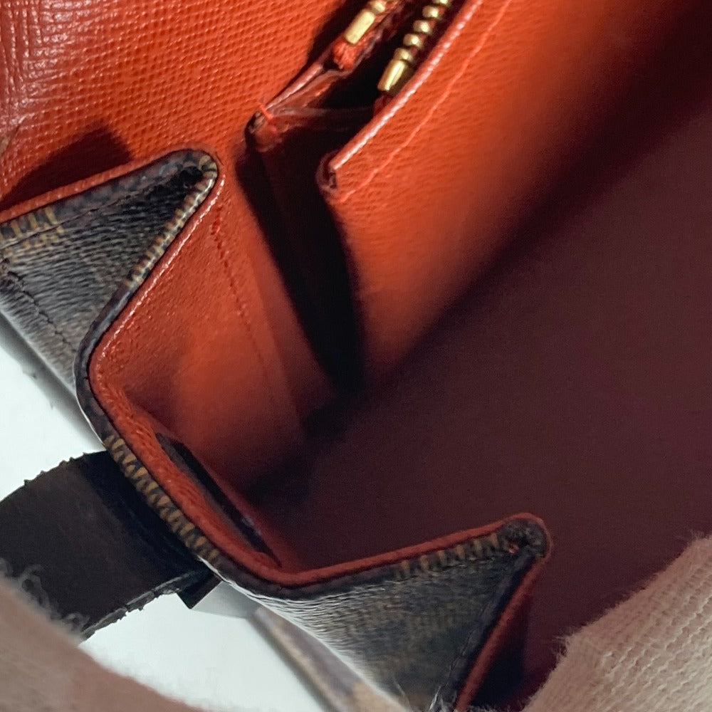 LOUIS VUITTON N51160 ダミエ トライベッカ・ロン フラップ 肩掛け カバン ショルダーバッグ ダミエキャンバス レディース エベヌ ブラウン
