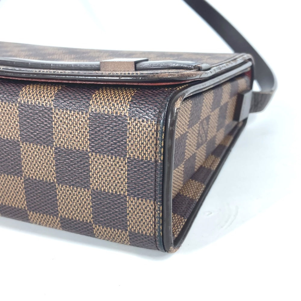 LOUIS VUITTON N51160 ダミエ トライベッカ・ロン フラップ 肩掛け カバン ショルダーバッグ ダミエキャンバス レディース エベヌ ブラウン