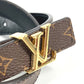 LOUIS VUITTON M0431M モノグラム ベルト・LV アイコニック 20MM リバーシブル 細ベルト ベルト モノグラムキャンバス レディース