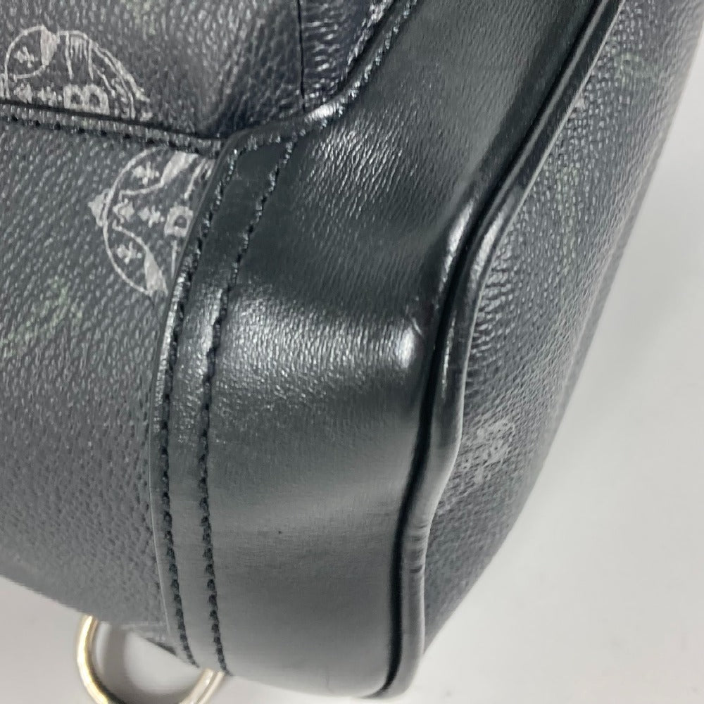 Berluti Logo Crossbody Shoulder Bag in PVC/Leather, Men's, Black