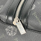 Berluti Logo Crossbody Shoulder Bag in PVC/Leather, Men's, Black