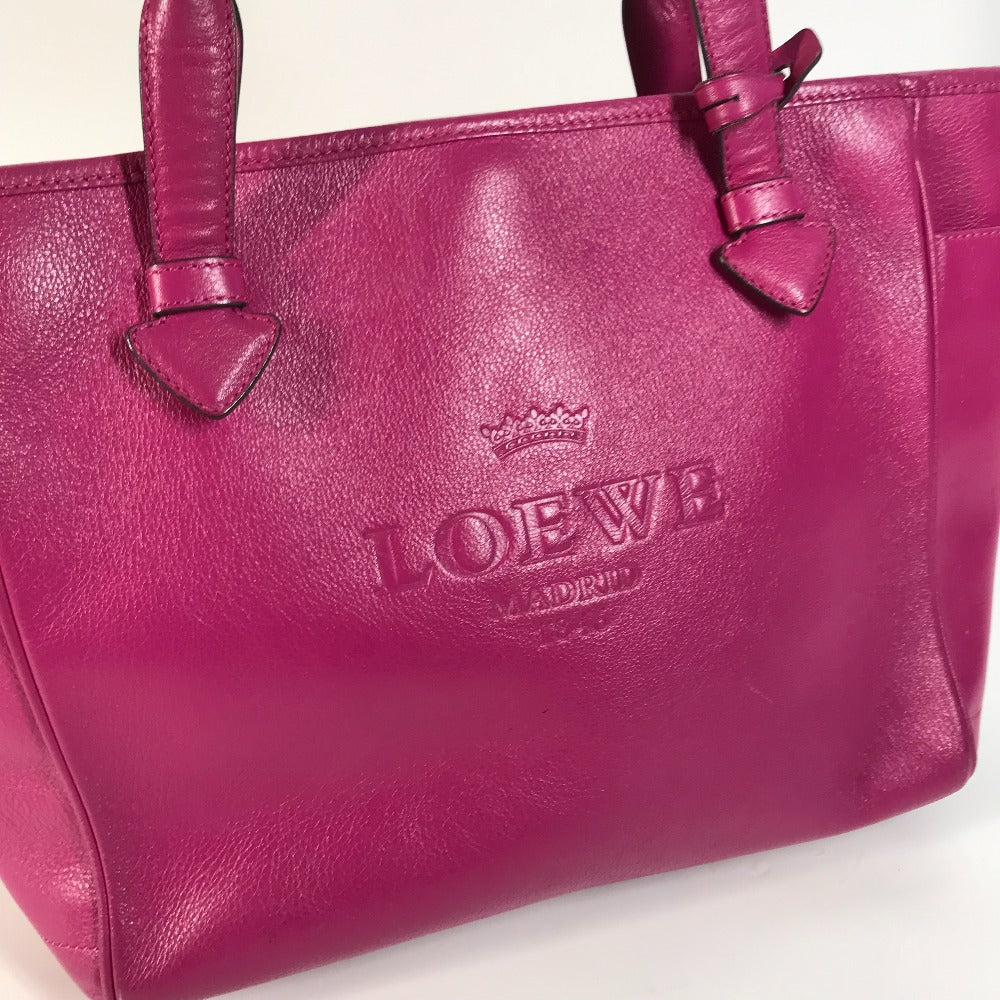 LOEWE トートバッグ ロゴ ヘリテージ カバン 肩掛け ショルダーバッグ レザー レディース - brandshop-reference