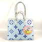 LOUIS VUITTON M44720 モノグラムジャイアント 沖縄限定 オンザゴーGM カバン トートバッグ 2WAYバッグ 肩掛け ショルダーバッグ モノグラムジャイアントキャンバス レディース ブルー - brandshop-reference