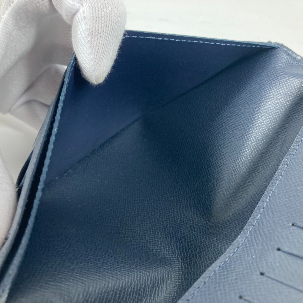 Louis Vuitton M30292 Taiga Portefeuille Brazza Long Wallet Bifold Long Wallet Taiga Lelaki Lelaki