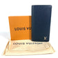 Louis Vuitton M30292 Taiga Portefeuille Brazza Long Wallet Bifold Long Wallet Taiga Lelaki Lelaki