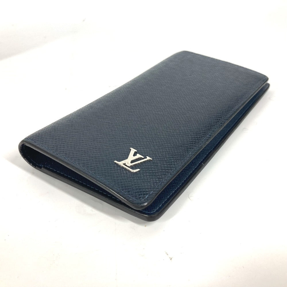 Louis Vuitton M30292 Taiga Portefeuille Brazza Long Wallet Bifold Long Wallet Taiga Lelaki Lelaki