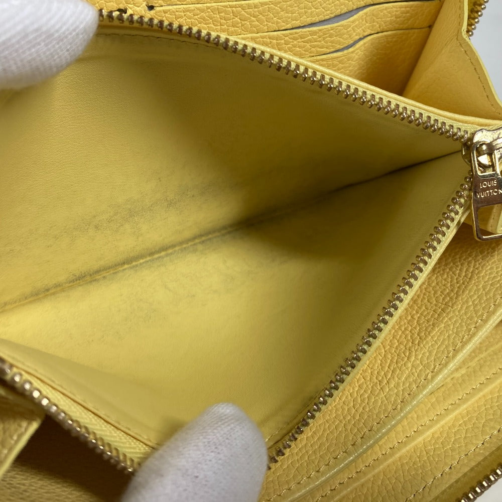 LOUIS VUITTON M81427 モノグラムアンプラント ジッピーウォレット ラウンドファスナー 長財布 モノグラムアンプラントレザー レディース ジョーヌ イエロー - brandshop-reference