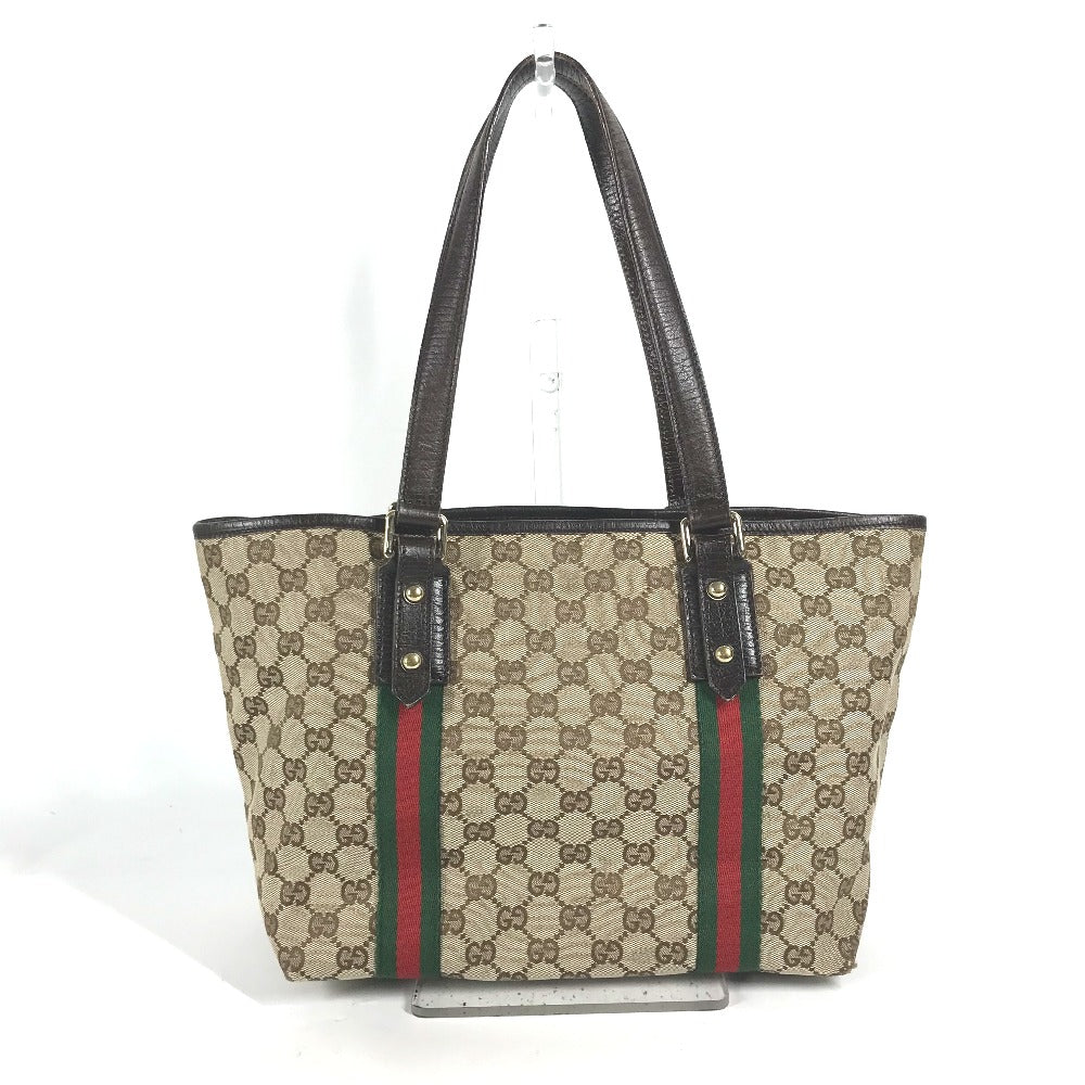 GUCCI 137396 シェリーライン GG カバン トートバッグ 肩掛け ショルダーバッグ GGキャンバス/レザー レディース