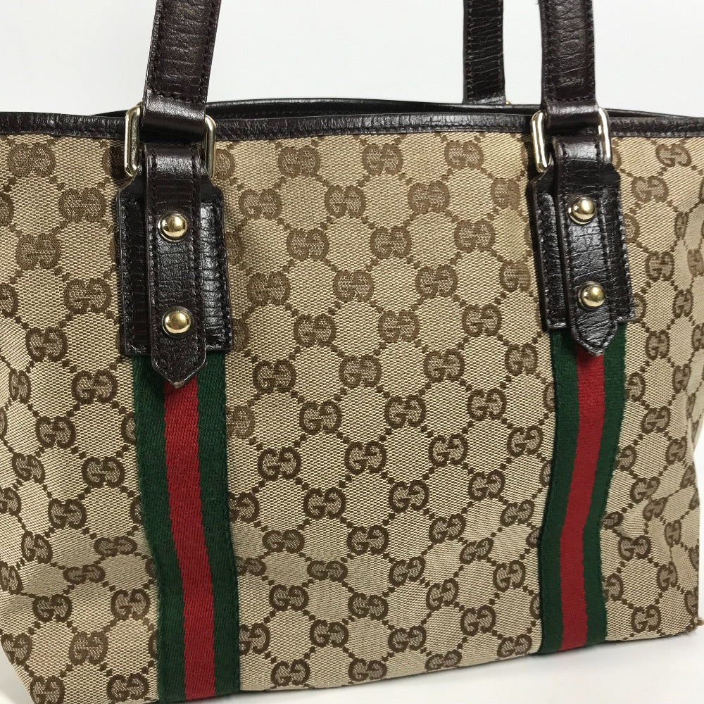 GUCCI 137396 シェリーライン GG カバン トートバッグ 肩掛け ショルダーバッグ GGキャンバス/レザー レディース