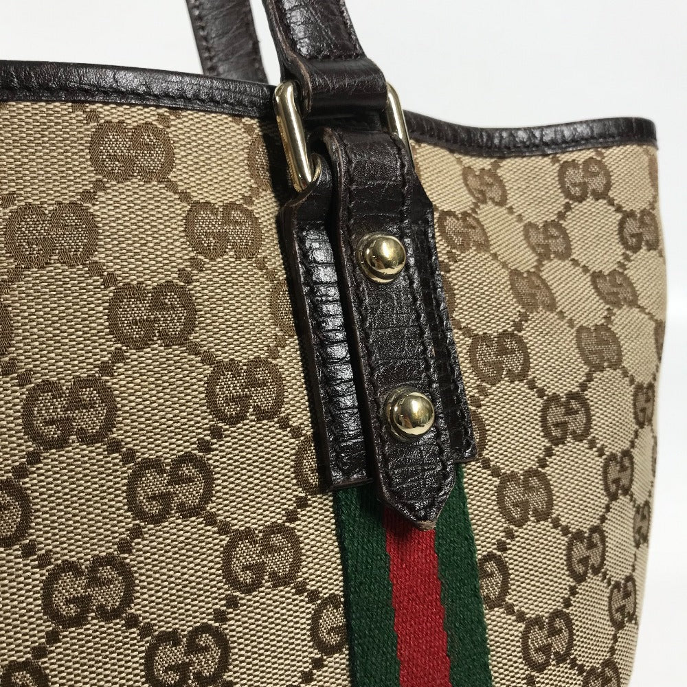 GUCCI 137396 シェリーライン GG カバン トートバッグ 肩掛け ショルダーバッグ GGキャンバス/レザー レディース