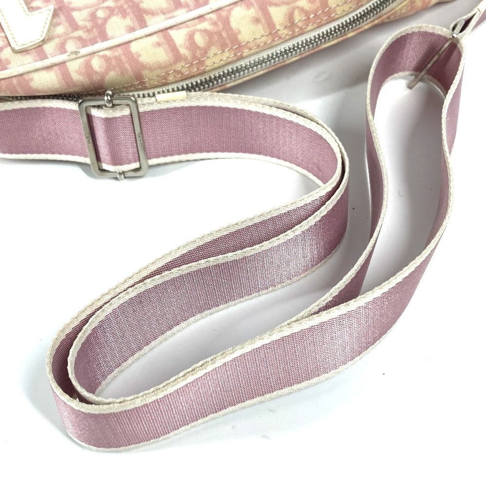 Dior トロッター NO1 カバン ポシェット 斜め掛け ショルダーバッグ PVC/レザー レディース ピンク