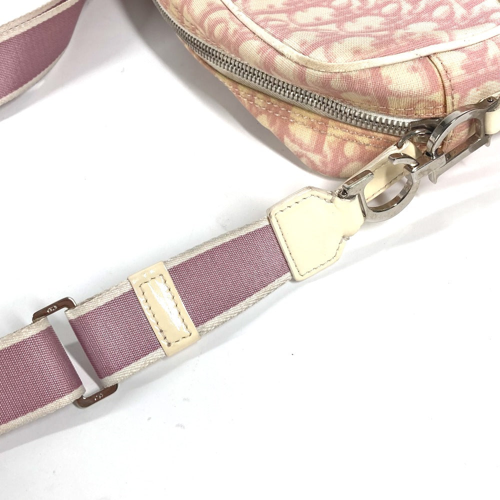 Dior トロッター NO1 カバン ポシェット 斜め掛け ショルダーバッグ PVC/レザー レディース ピンク