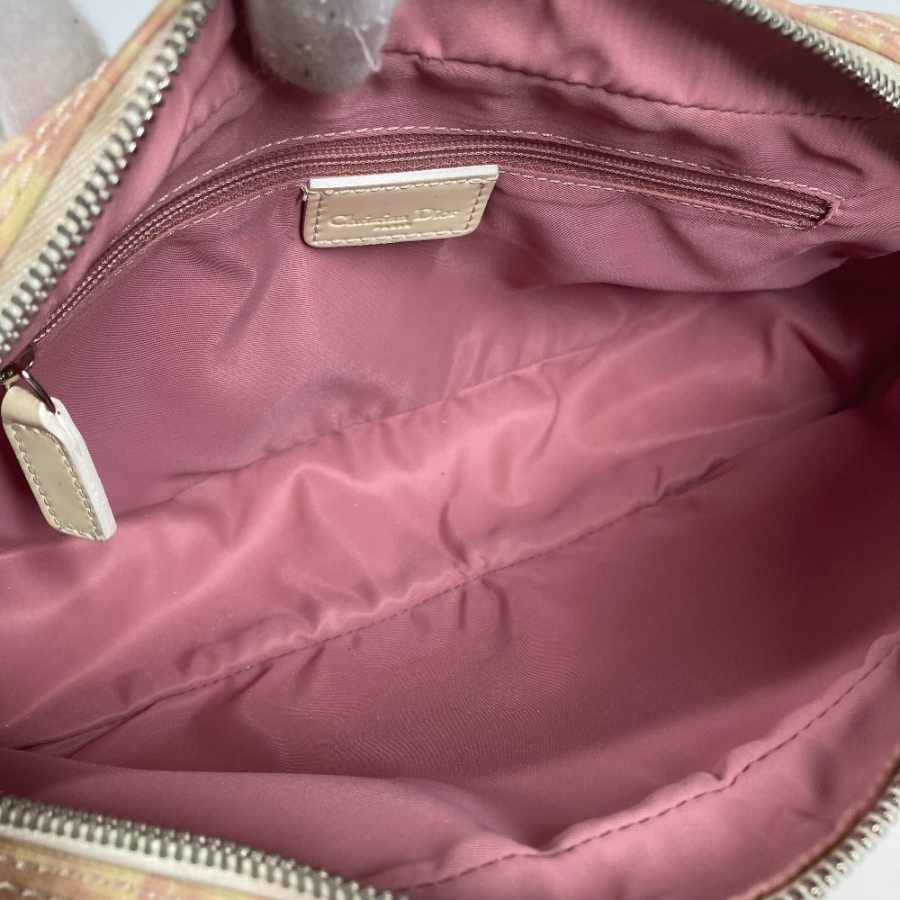Dior トロッター NO1 カバン ポシェット 斜め掛け ショルダーバッグ PVC/レザー レディース ピンク