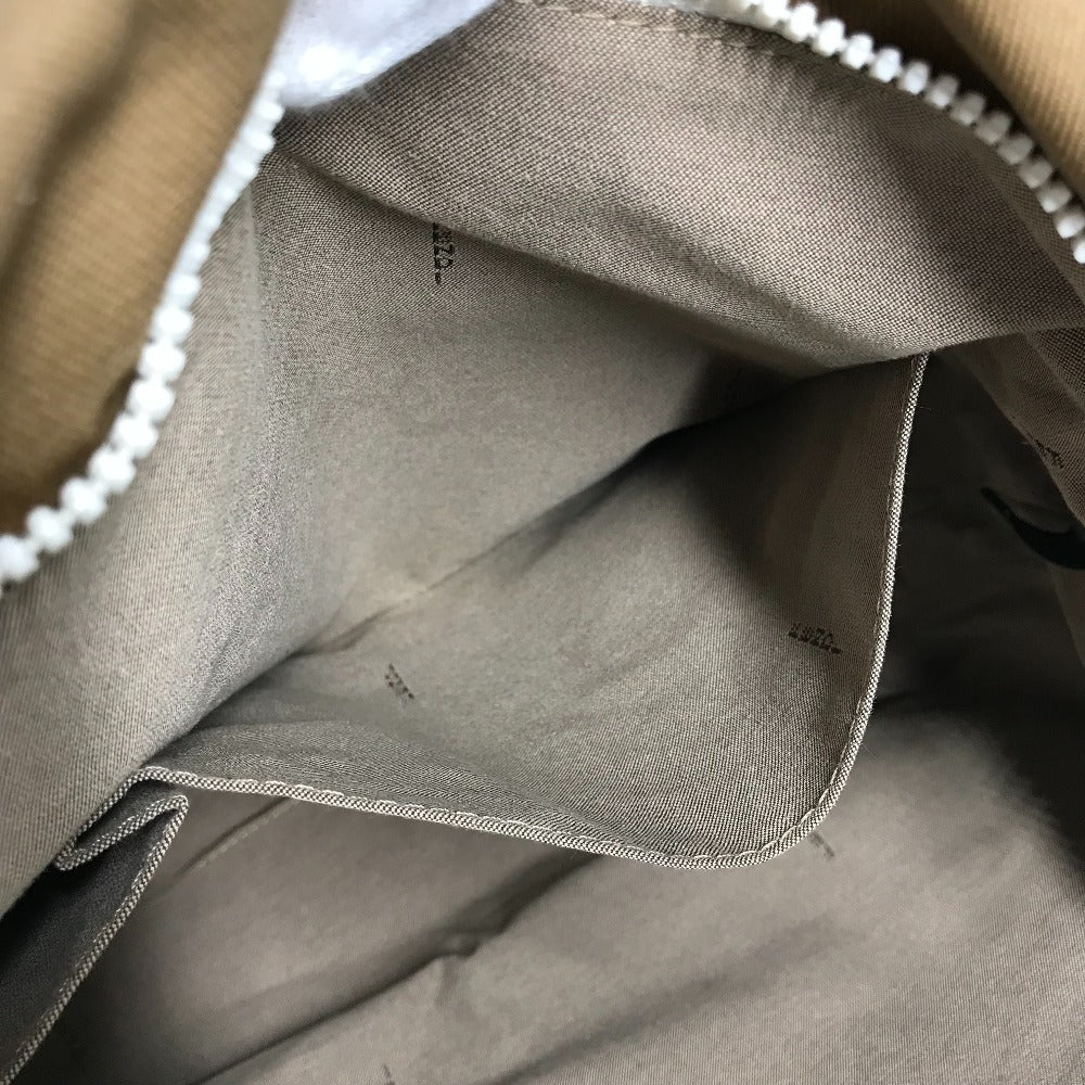 FENDI 8BH185 FFロゴ ビッグロゴ トートバッグ カバン 肩掛け ショルダーバッグ キャンバス レディース ベージュ