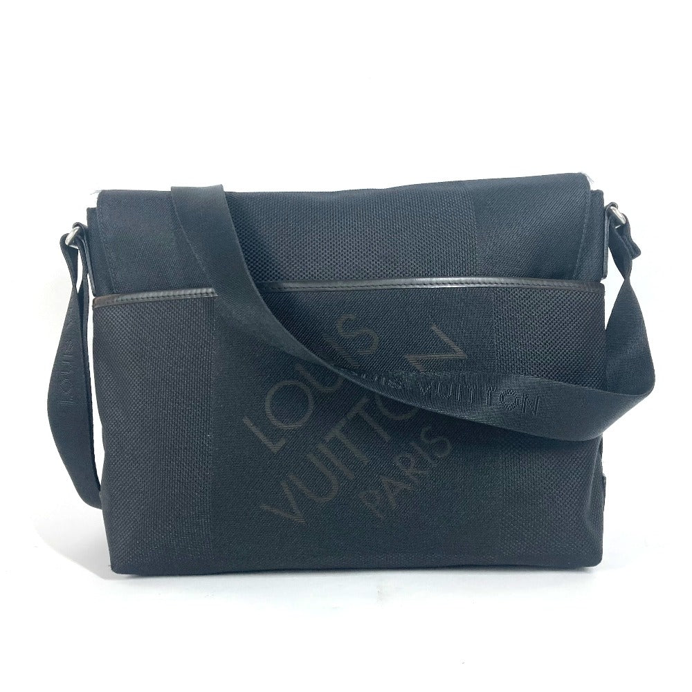 LOUIS VUITTON M93079 ダミエジェアン ルー フラップ カバン メッセンジャーバッグ 斜め掛け ショルダーバッグ ダミエジェアンキャンバス メンズ ブラック