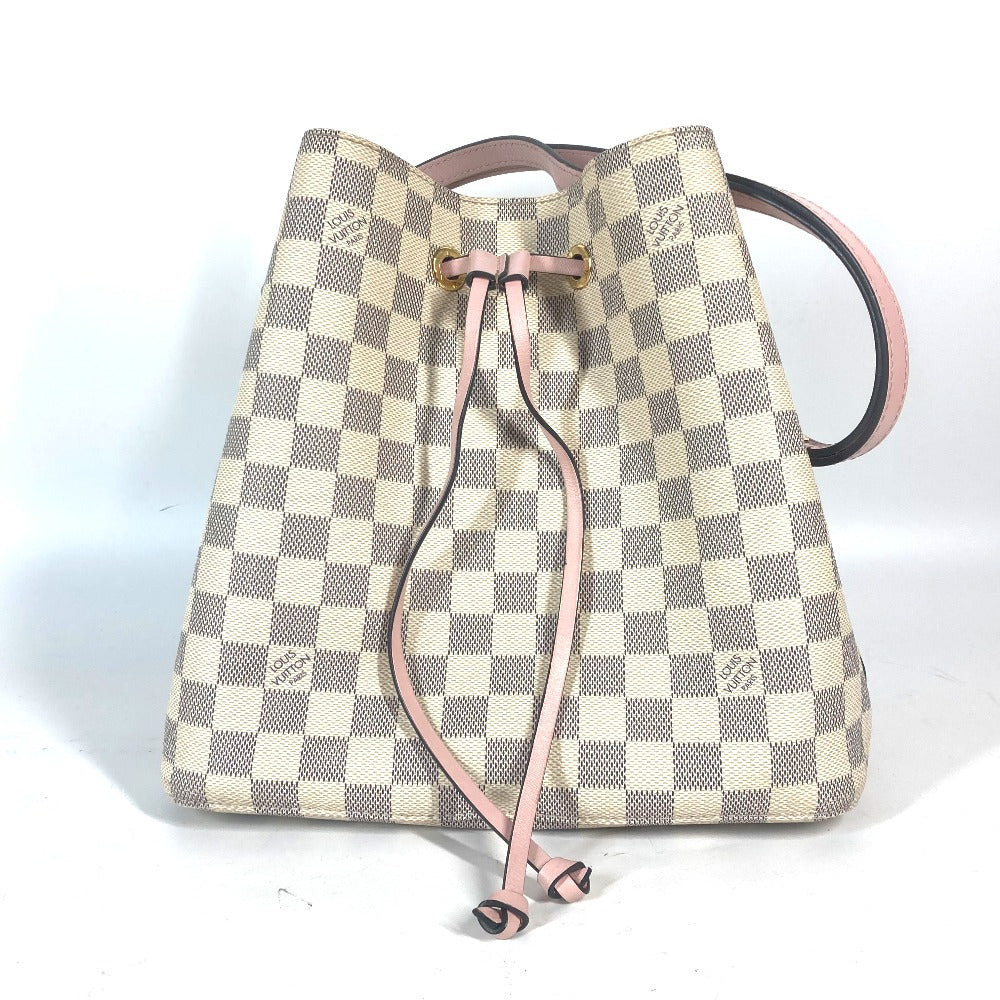 LOUIS VUITTON N40152 ダミエアズール ネオノエ 巾着 カバン バケツ ばけつ ショルダーバッグ ダミエアズールキャンバス レディース オードローズ ホワイト - brandshop-reference