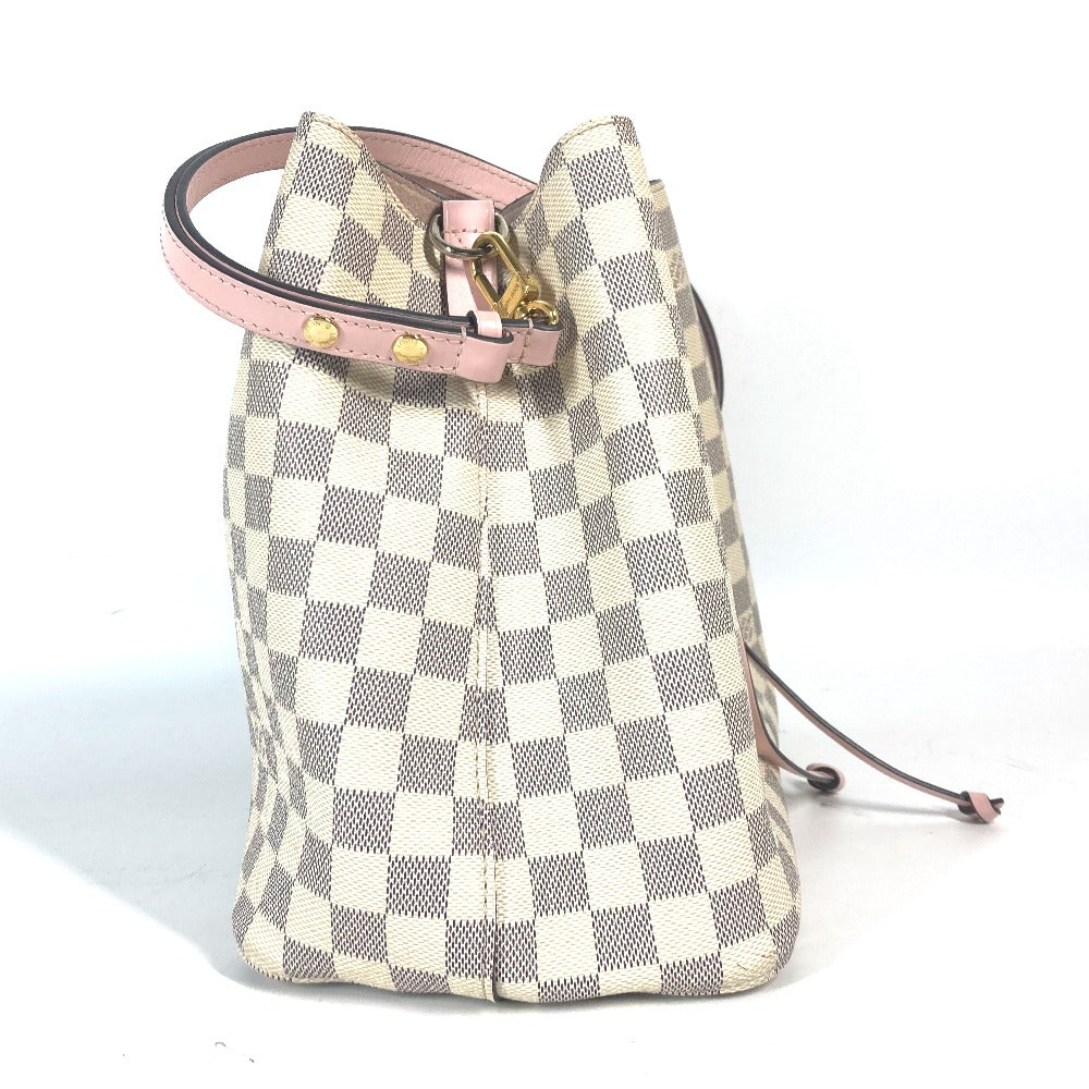 LOUIS VUITTON N40152 ダミエアズール ネオノエ 巾着 カバン バケツ ばけつ ショルダーバッグ ダミエアズールキャンバス レディース オードローズ ホワイト - brandshop-reference