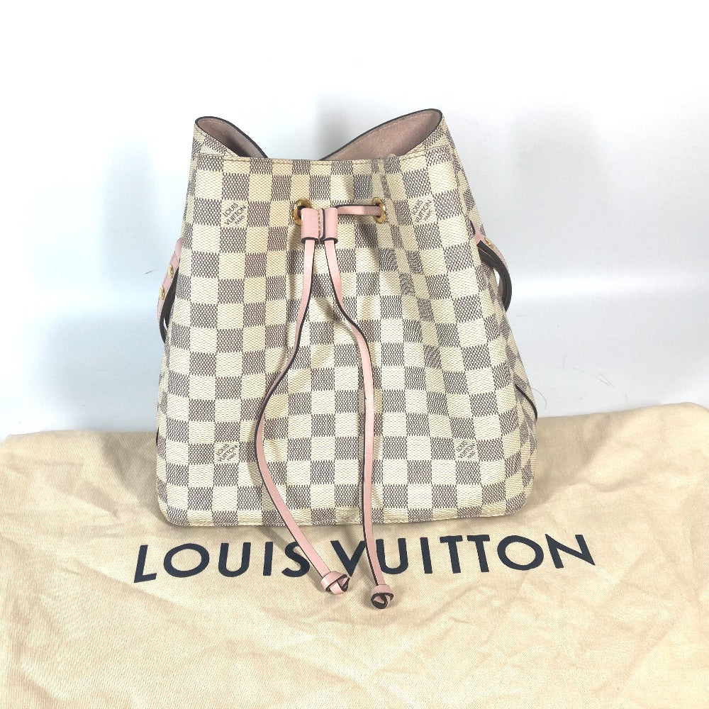 LOUIS VUITTON N40152 ダミエアズール ネオノエ 巾着 カバン バケツ ばけつ ショルダーバッグ ダミエアズールキャンバス レディース オードローズ ホワイト - brandshop-reference