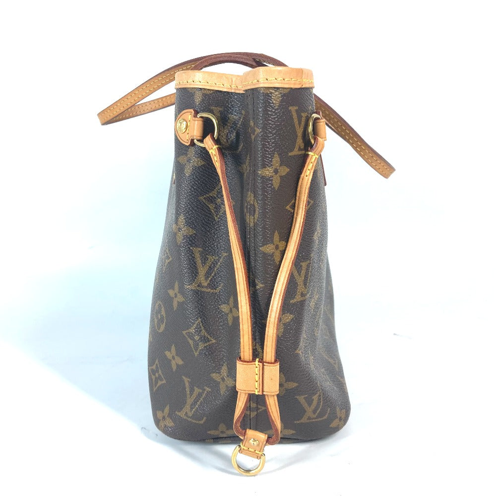 LOUIS VUITTON M41245 モノグラム ネヴァーフルPM トートバッグ カバン 肩掛け ポーチ付き ショルダーバッグ モノグラムキャンバス レディース