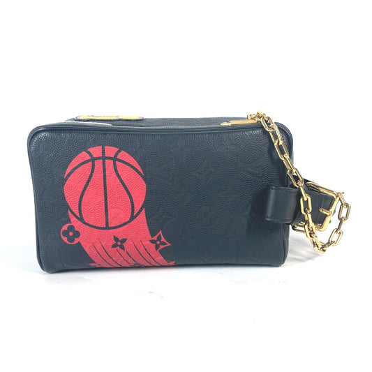 LOUIS VUITTON  M58515 LV x NBA モノグラム クローク ドップキット ハンドバッグ ストラップ付 セカンドバッグ レザー メンズ