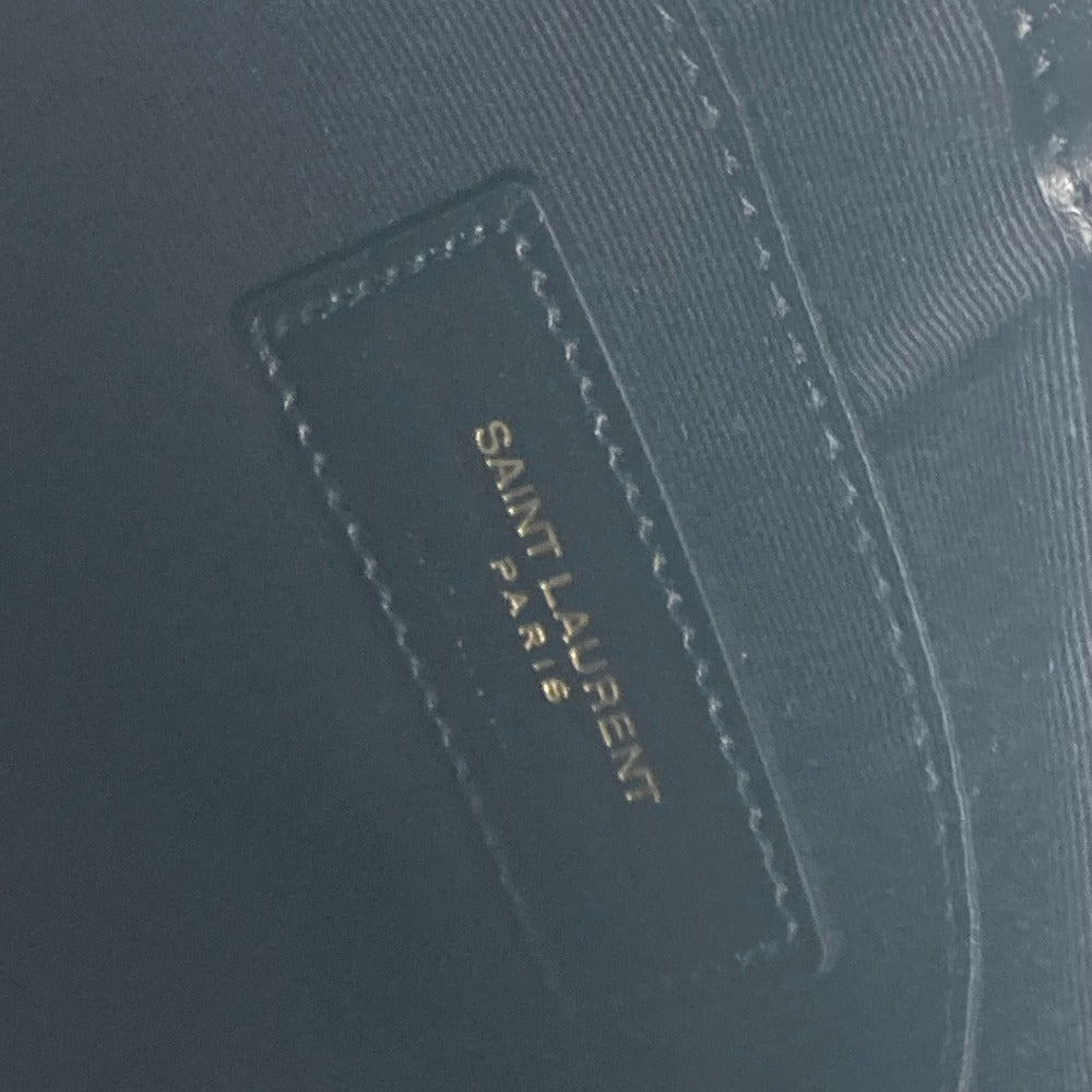 SAINT LAURENT PARIS 531917 YSLロゴ ストラップ付き カバン クラッチバッグ ラフィア レディース