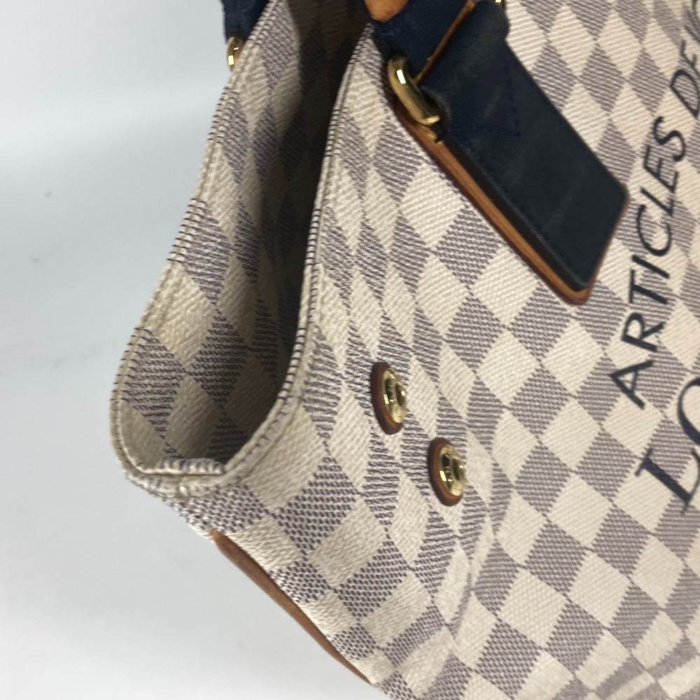 LOUIS VUITTON N41179 ダミエ・アズール プランソレイユ・カバPM 肩掛け カバン トートバッグ ショルダーバッグ ダミエアズールキャンバス レディース